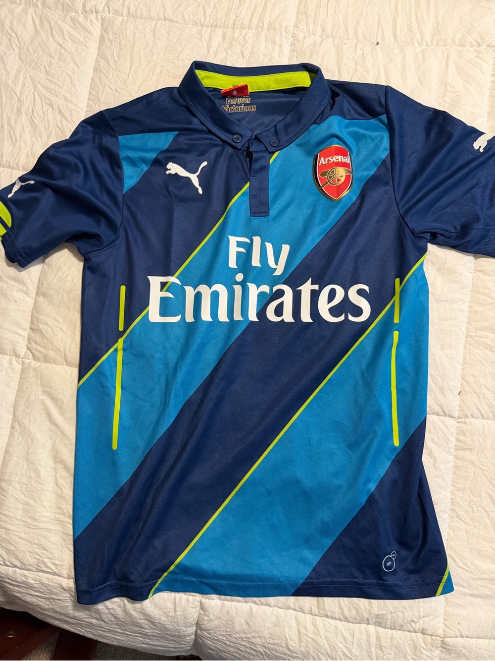 Puma Arsenal Navy & Bright Blue Soccer Jersey
